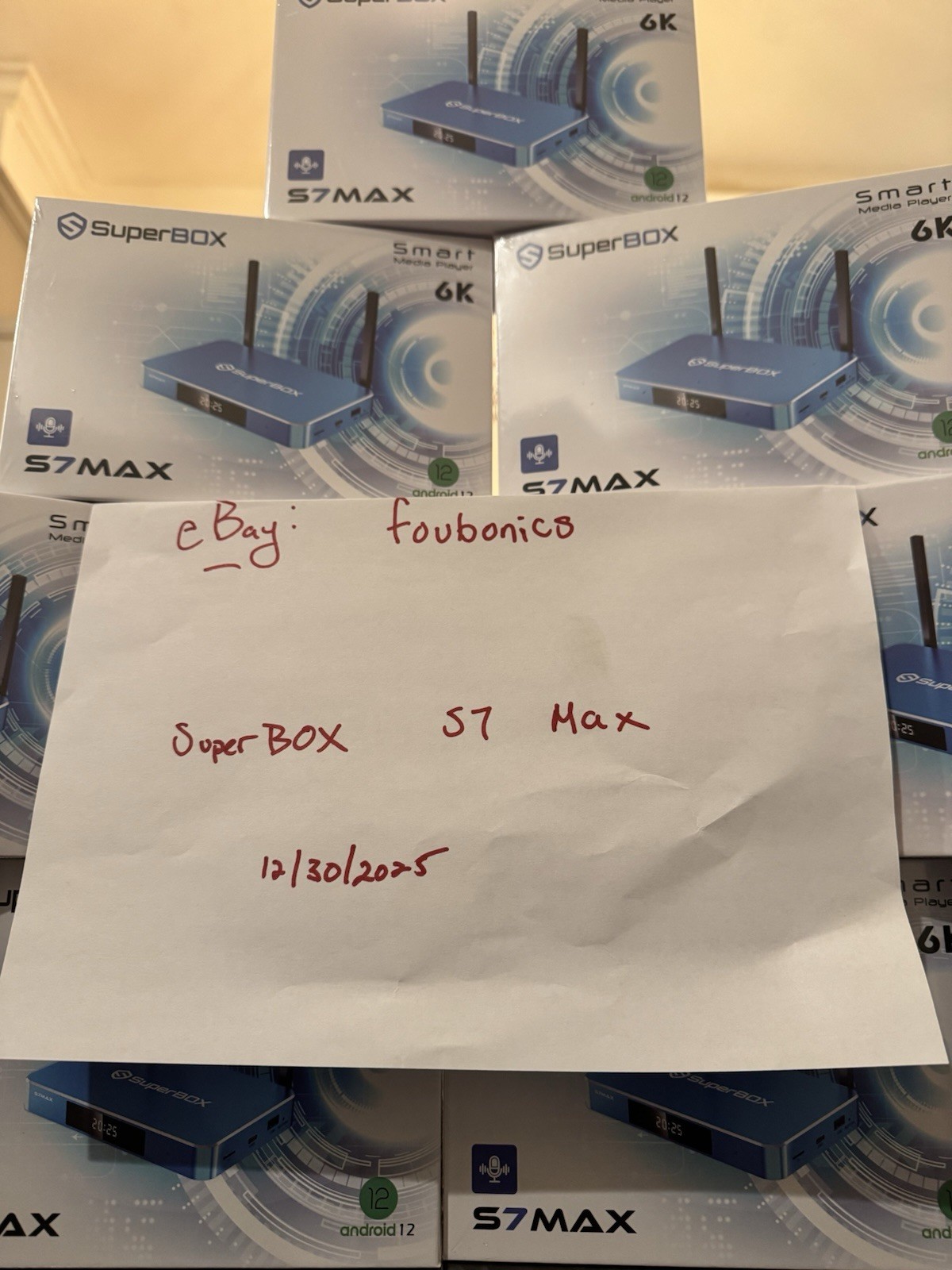 SuperBOX S7 MAX – 2026 Production – 6K UHD- Android TV Media – Authorized Seller