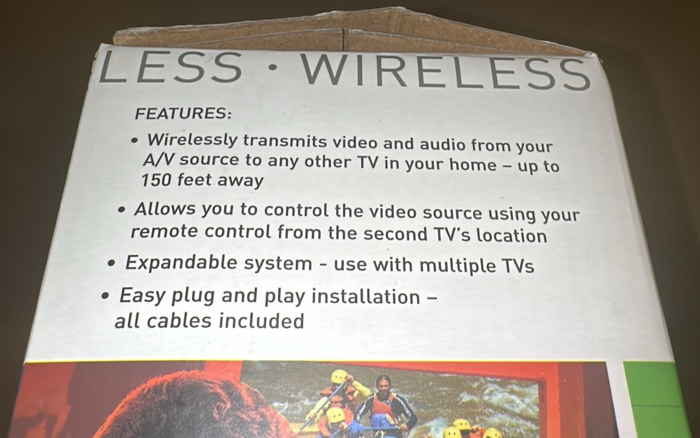 Terk Technologies Wireless TV Video & Audio From An A/V Source To Any TV In Home