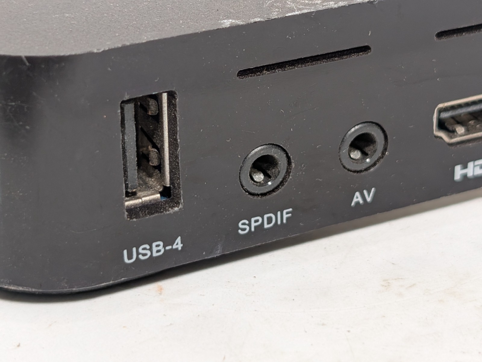 MXQ HDMI Ethernet SD/MMC USB SPDIF AV 5V Interface Hub Media Play Box, No Remote