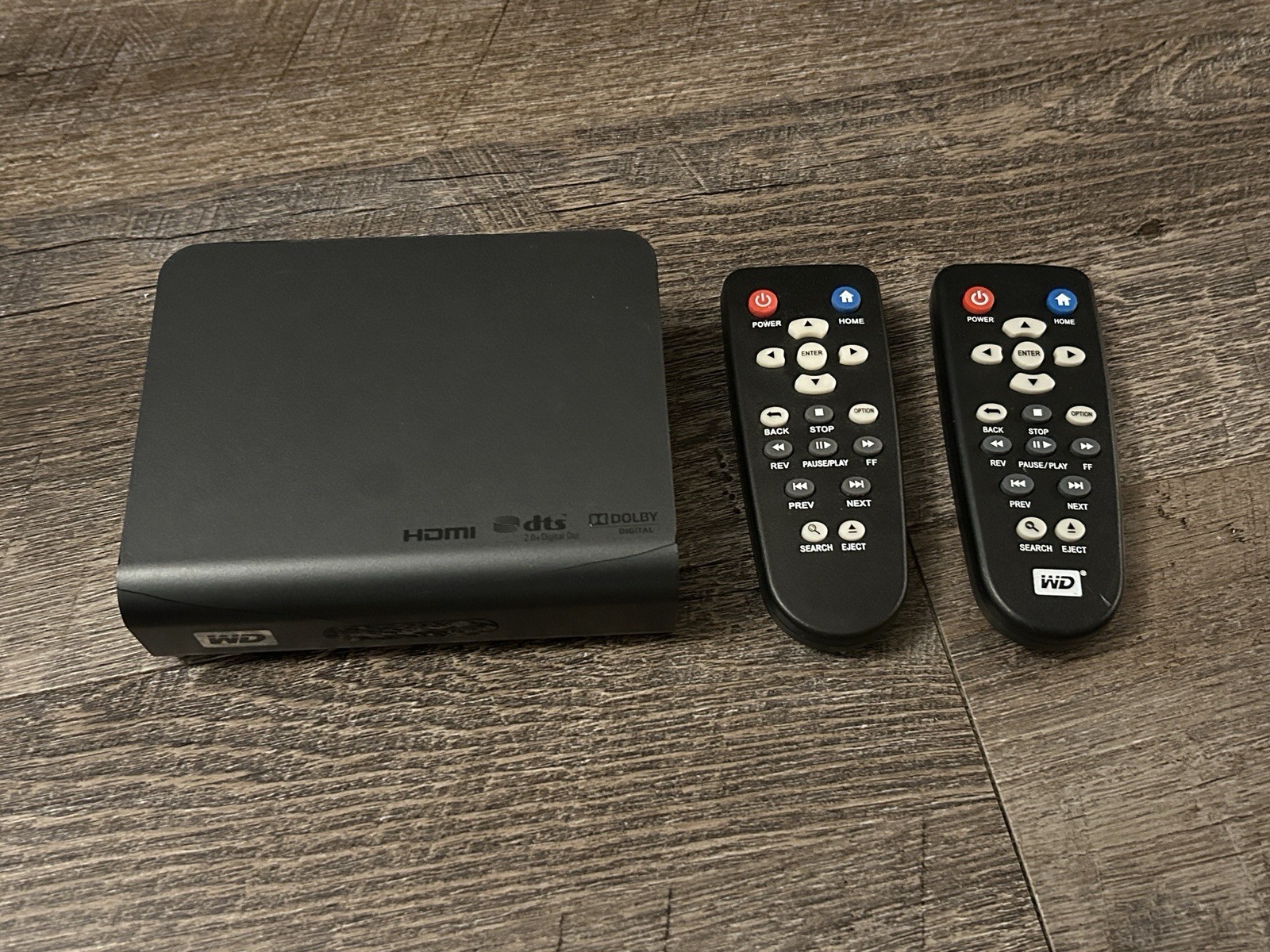 Tested WD TV Live Plus 1080p HD Media Player w/ 2 Remotes HDMI Ethernet