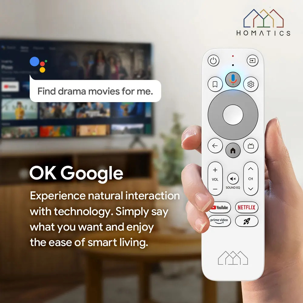 HOMATICS Box R 4K Plus TV Box AndroidTV 14 Netflix Certified Google Amlogic S9