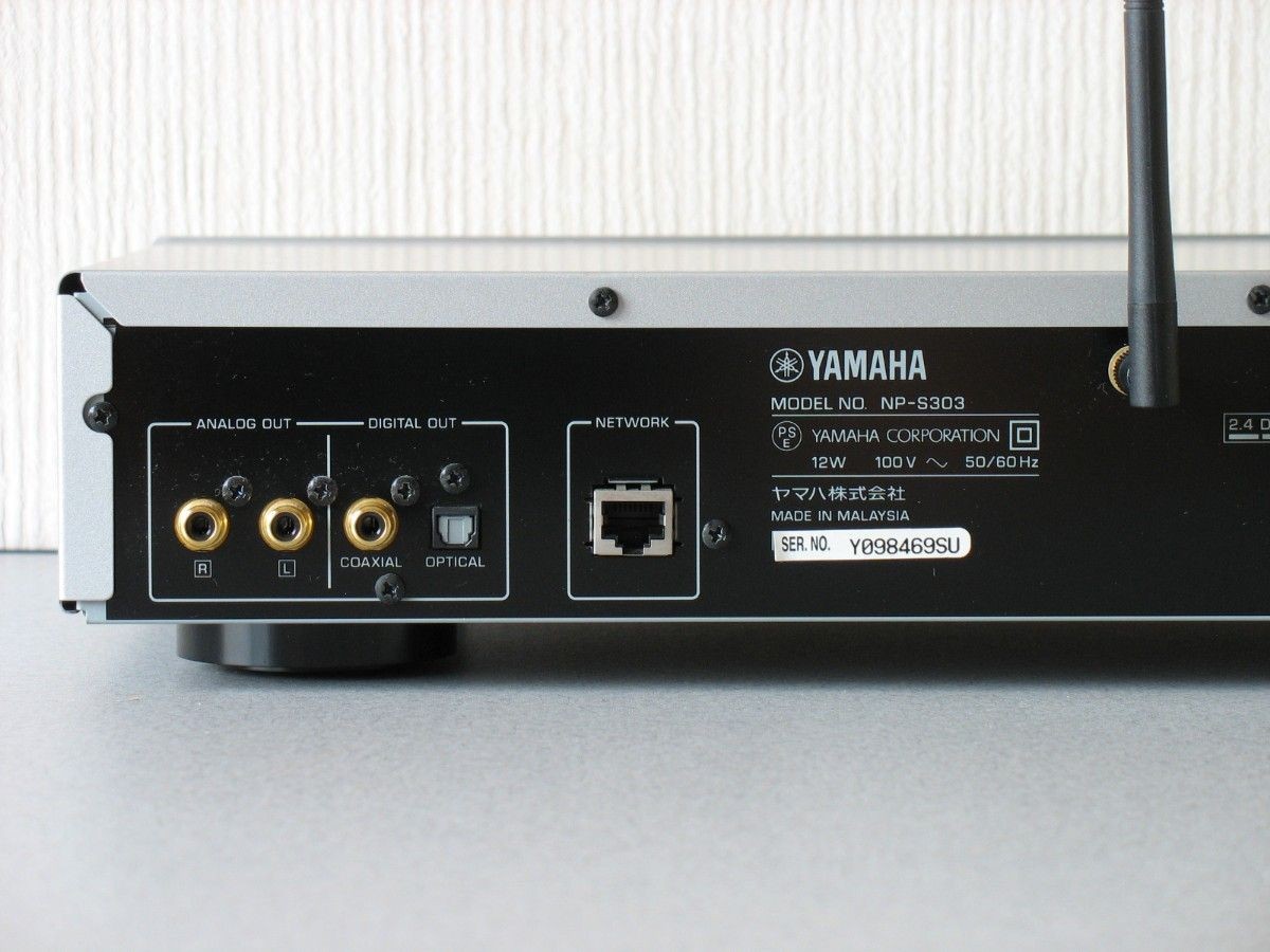Used Yamaha NP-S303 Network Audio Player Bluetooth Wi-Fi with Remote from Japan