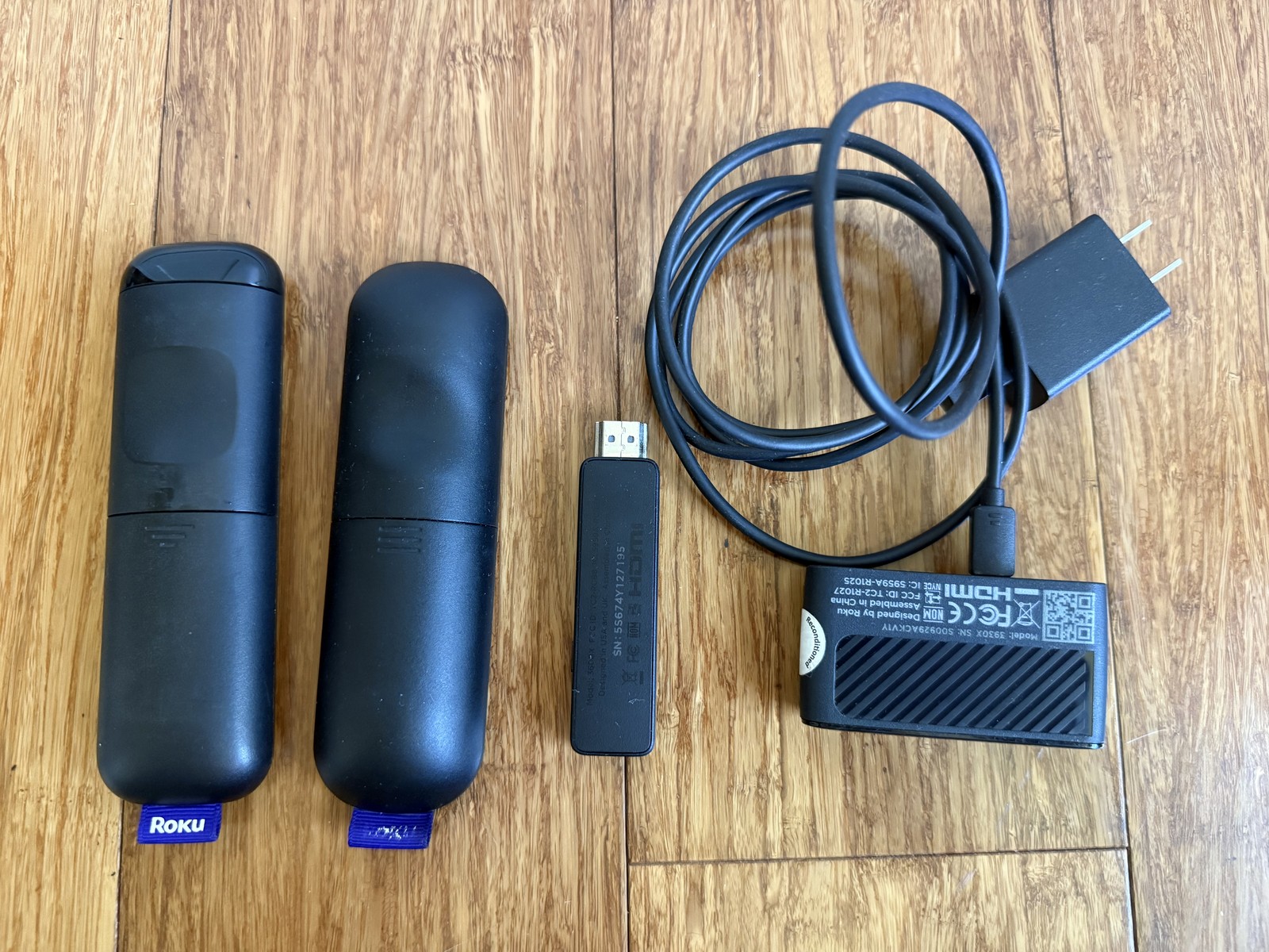 Roku Express 3930X & Streaming Stick 3600X • 2 Remotes • Adapter • 1080p HD