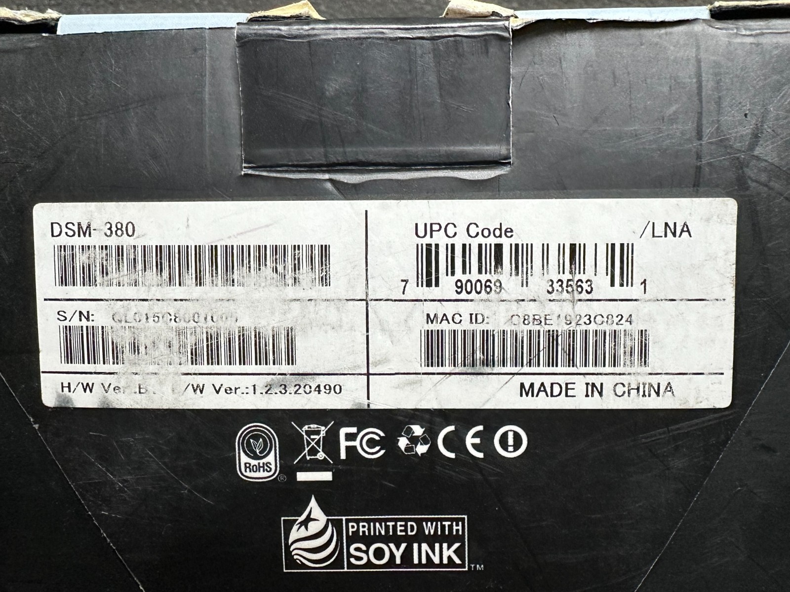 D-Link Boxee Box DSM-380 Media Streamer w/ Remote HDMI Cable Power Adapter-#BX12