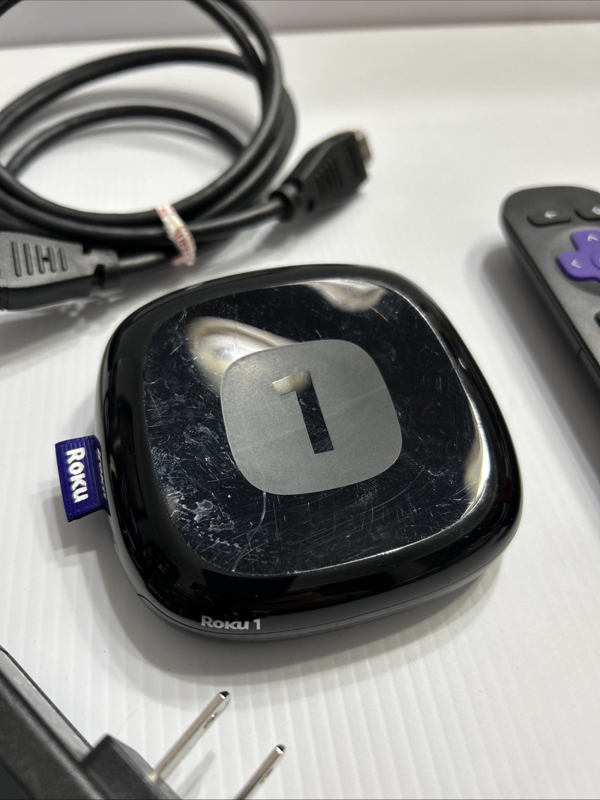 Roku 1 2710X (3rd Generation) Remote Power Adapter HDMI Media Streamer Tested