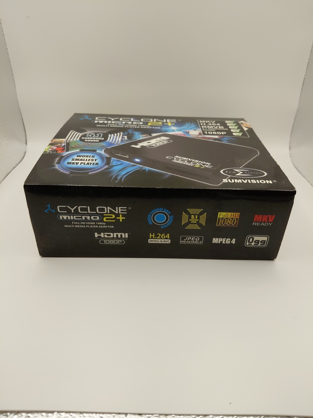 Sumvision Cyclone Micro 2+ Full HD 1080P MKV HDMI H.264 TV Media Player 5.1