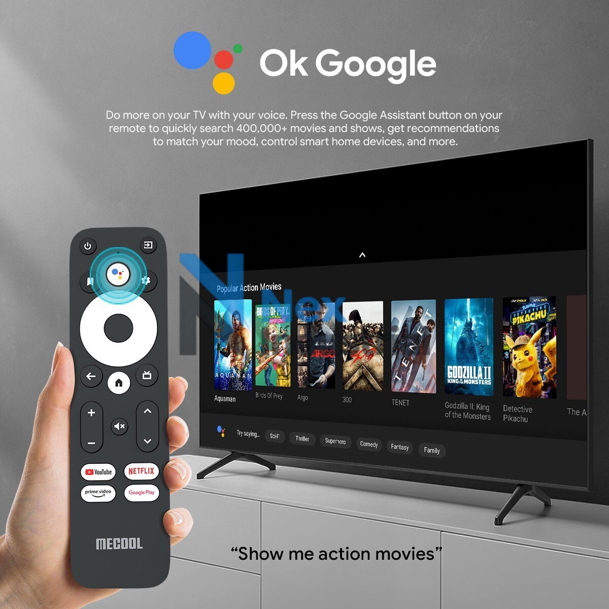 Mecool KM2 Plus Smart Android 11 tv box 2GB 16GB Voice control 4K media player