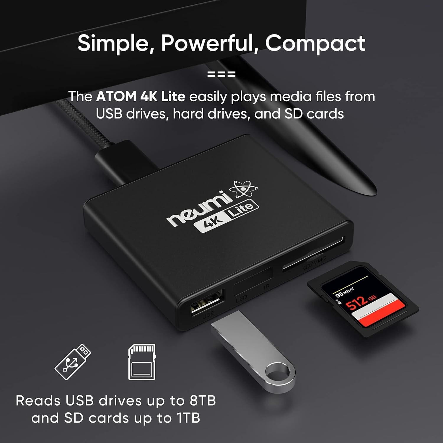 NEUMI 4K UHD Digital Player – Compact, USB Supported with Seamless Switching