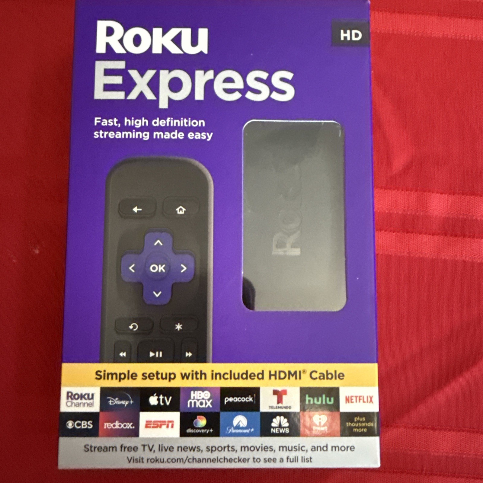 Roku Express HD Streaming Device Sealed