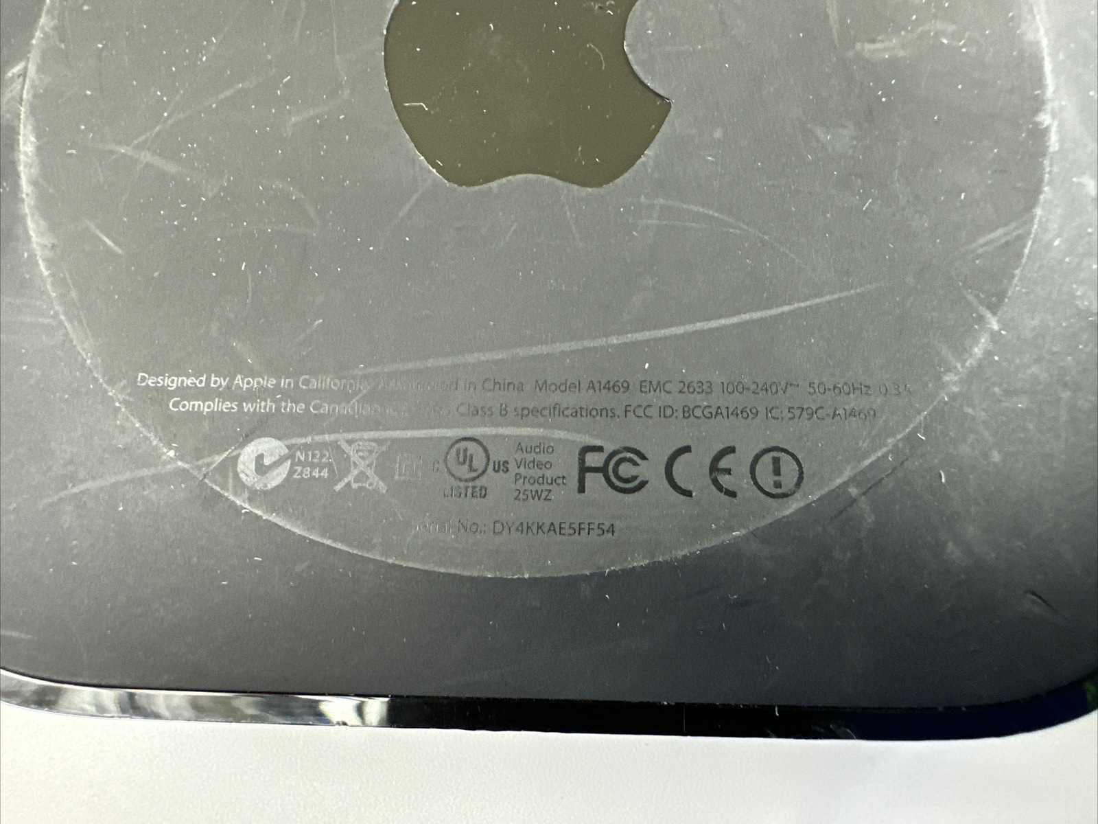 Apple TV 3rd Generation A1469 Streaming Media Power Cable