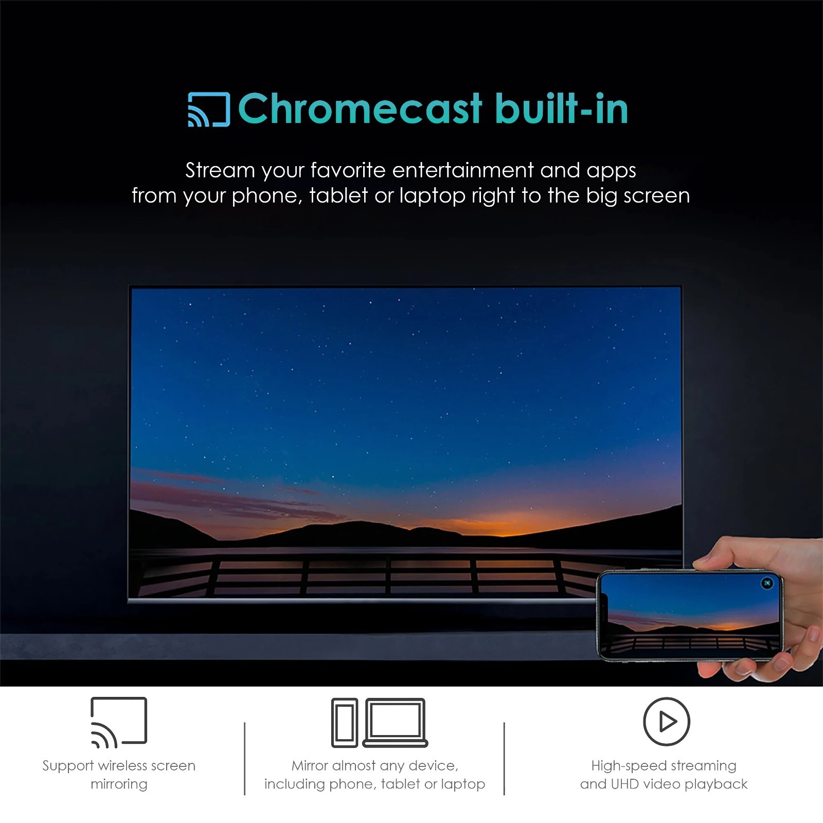 Android 13 TV Box Allwinner H313, multimedia streaming, WiFi 2.4G/5G, 2G+16G