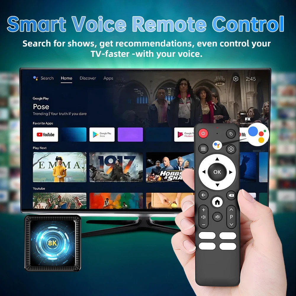 Q19 Smart TV Box Android 16 Allwinner H618 8GB 128GB 256GB Media Player Google A