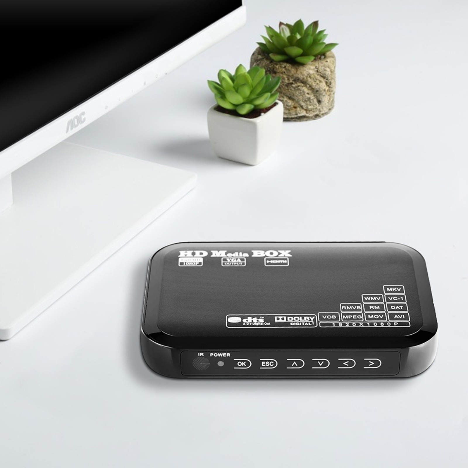 Mini HD 1080P Media Player Box Compact Design For Movies