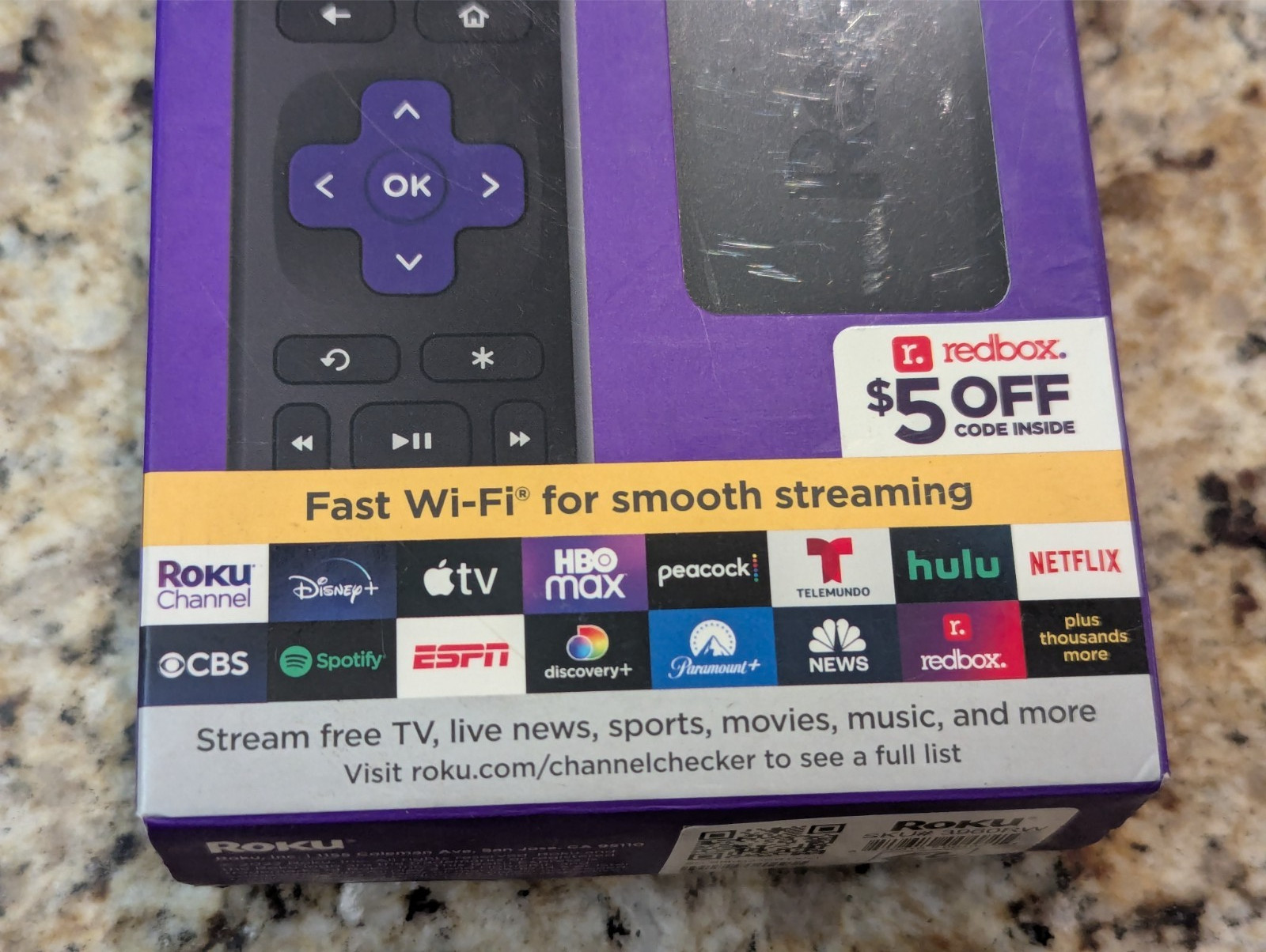 Roku Express HD Streaming Device Fast Wi-Fi Smooth Streaming 3960RW