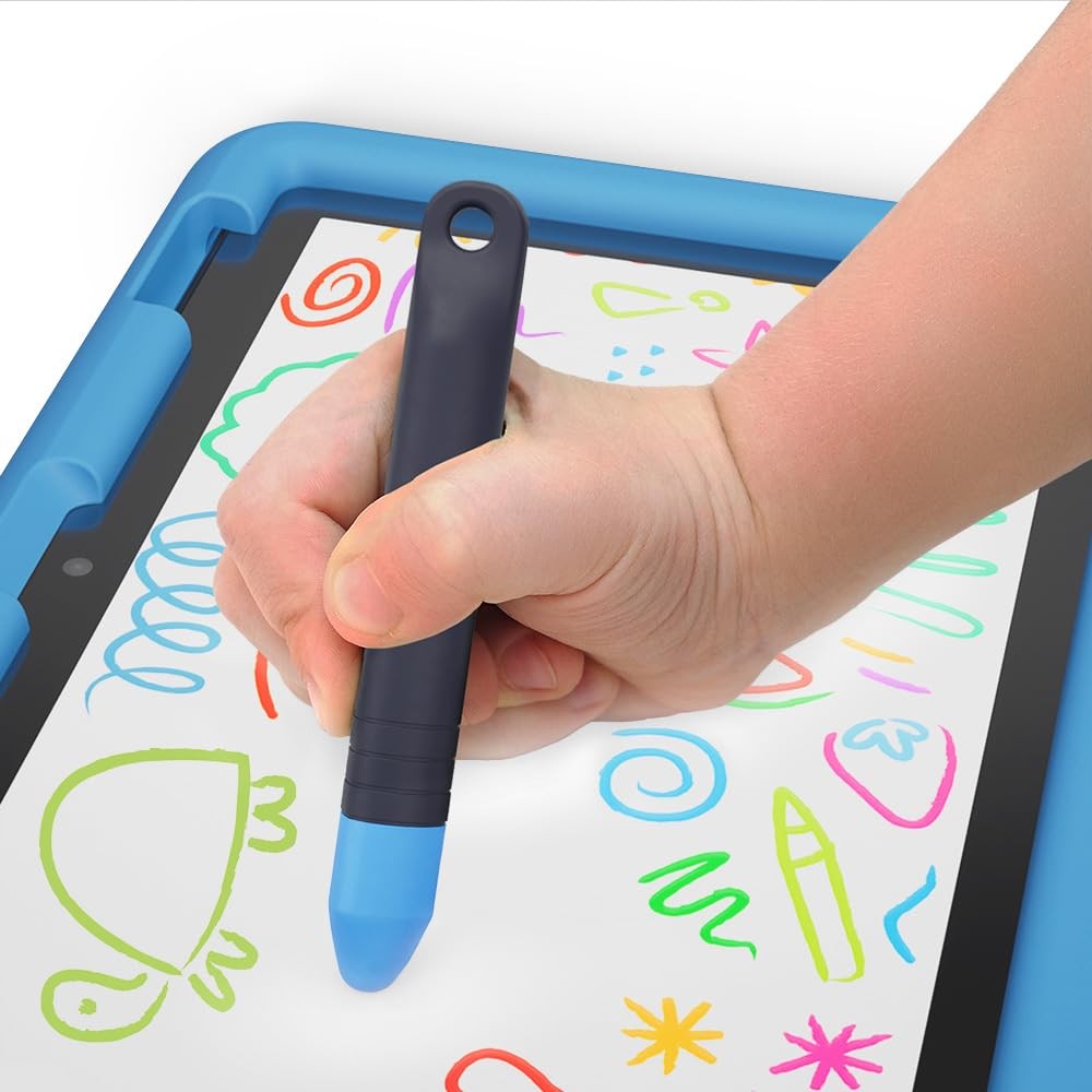Amazon Kid-Friendly Tablet Stylus with Tether, 2-pack Blue