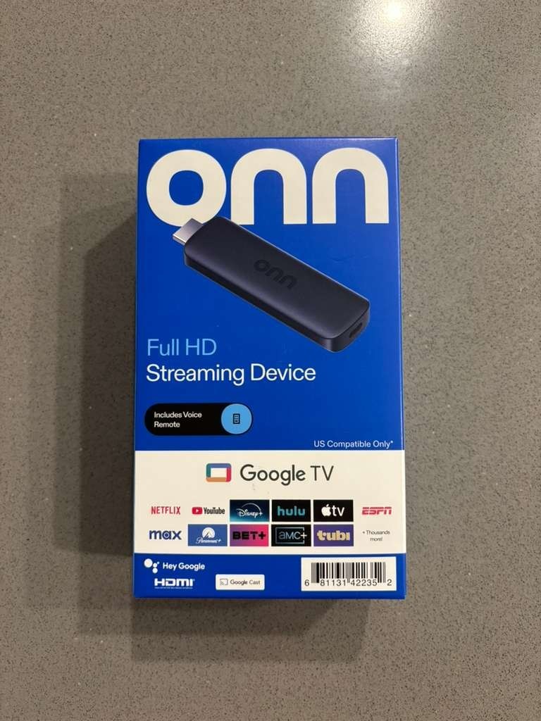Onn. Google TV Full HD Streaming Device 1080p – Brand New Sealed – 2024 Model