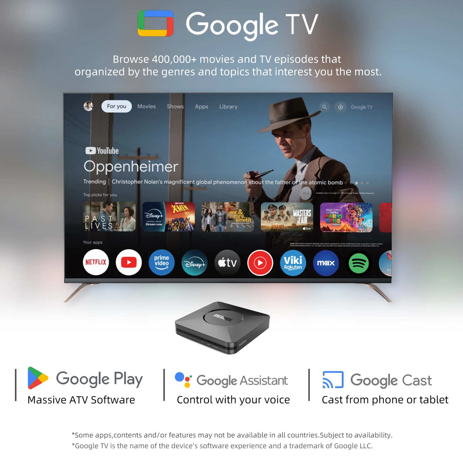 MECOOL M2 Pro Google TV Box Android 11 Netflix Certified 4K S905Y4 2GB+16GB