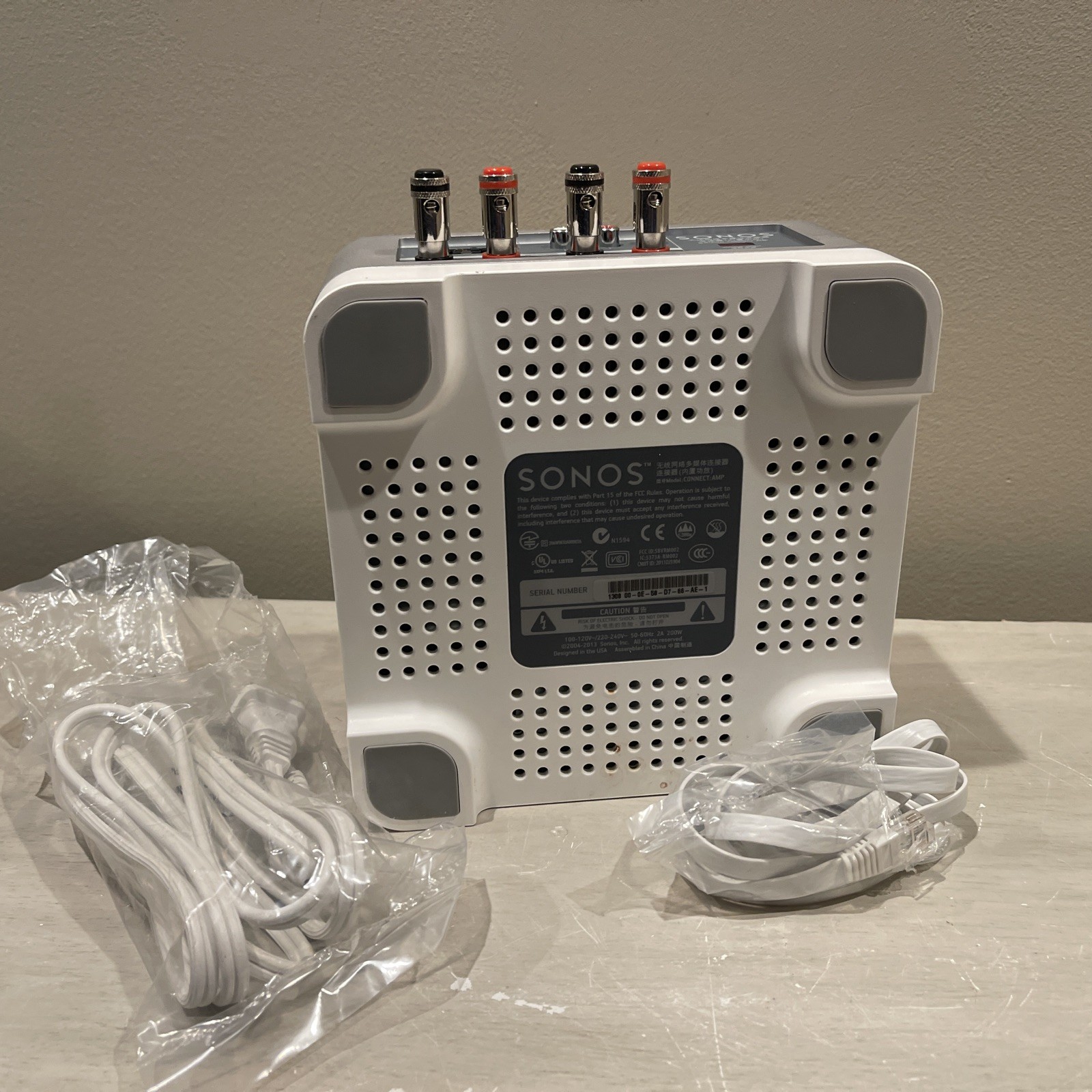 Sonos Connect:Amp Digital Media Streamer – White/Gray (CTAZPUS1)