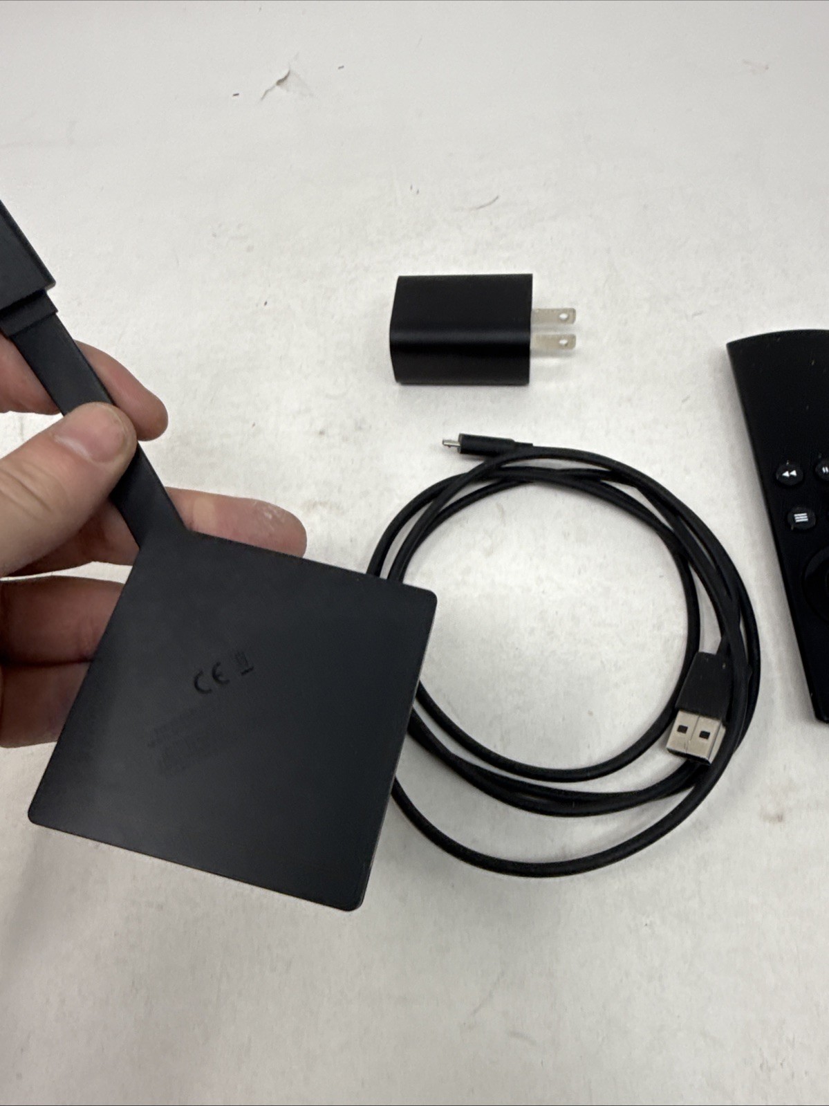 TESTED Amazon Fire TV 4K Ultra HD Media Streamer Model LDC9WZ Device & Remote.