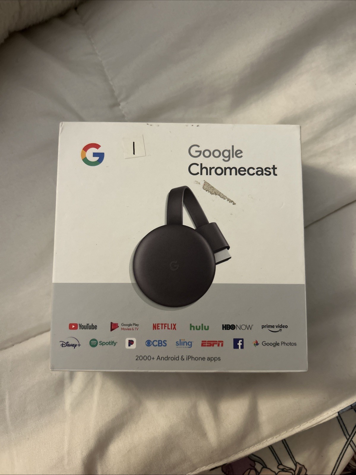 Google Chrome Cast Steaming Device Black USED good Condition