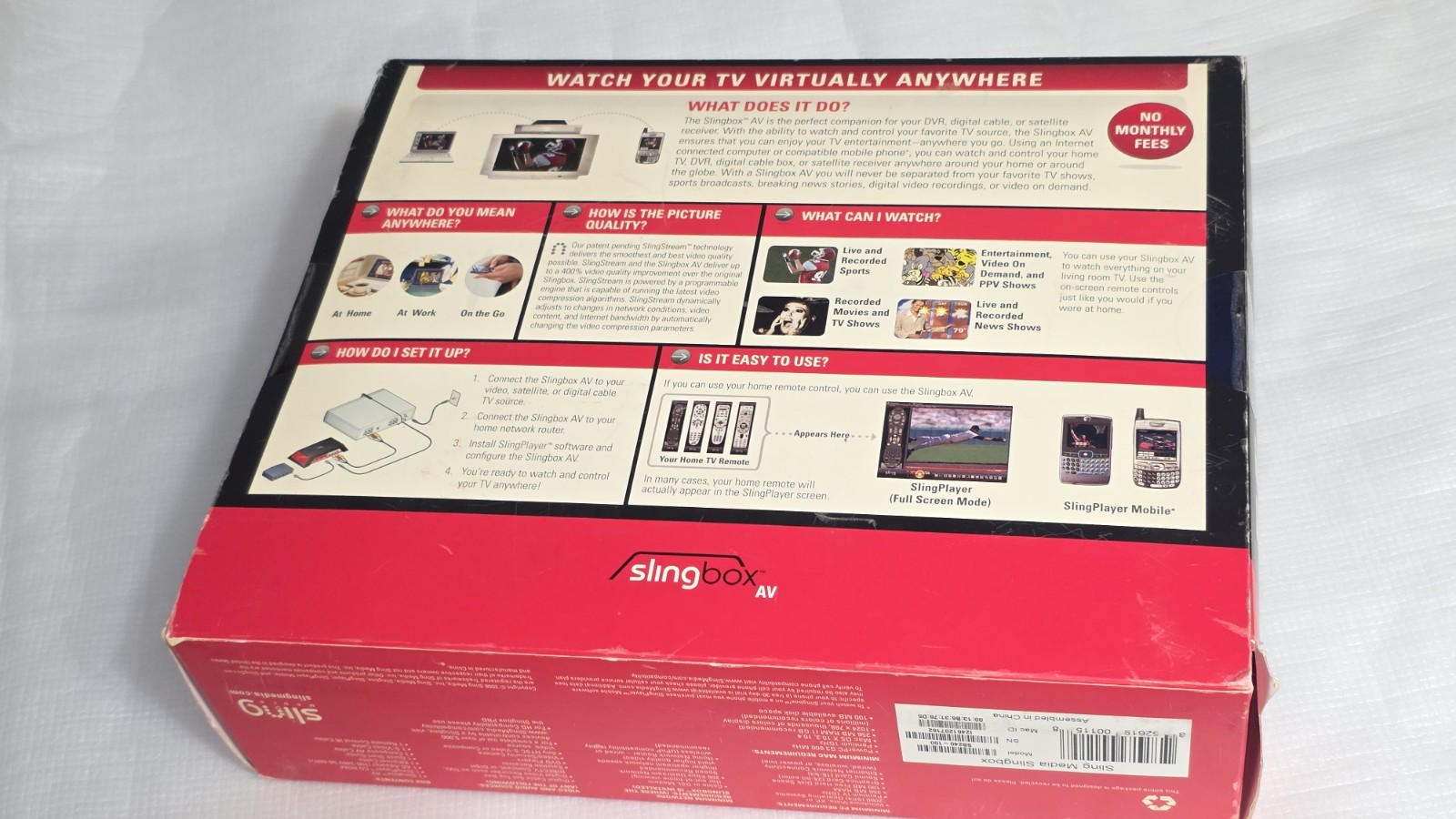 Sling Media Slingbox SB240-100 AV Internet TV Broadcaster Digital Media Streamer