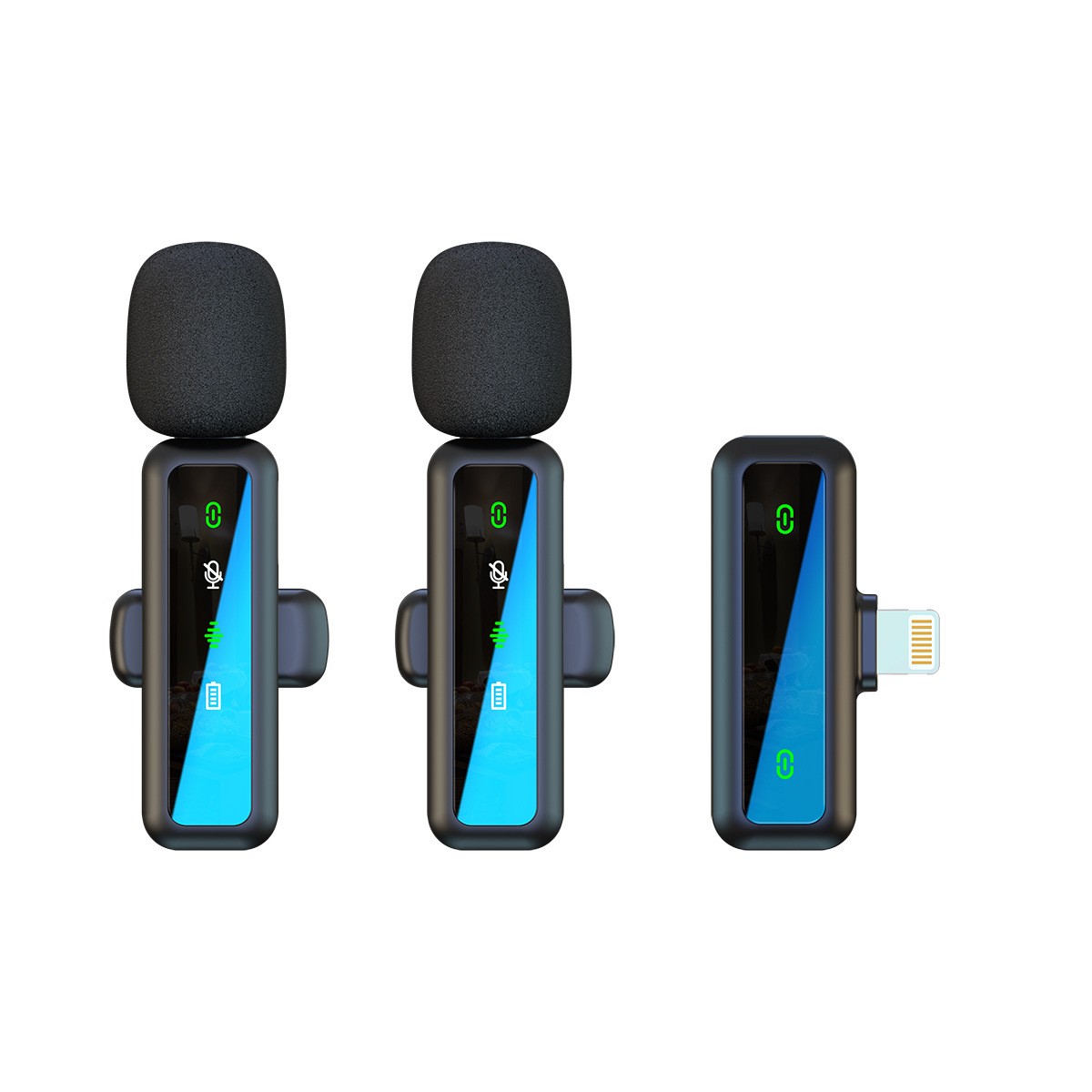 Wireless Lapel Microphone for Outdoor Computer Live Streaming Noise Reduction Un