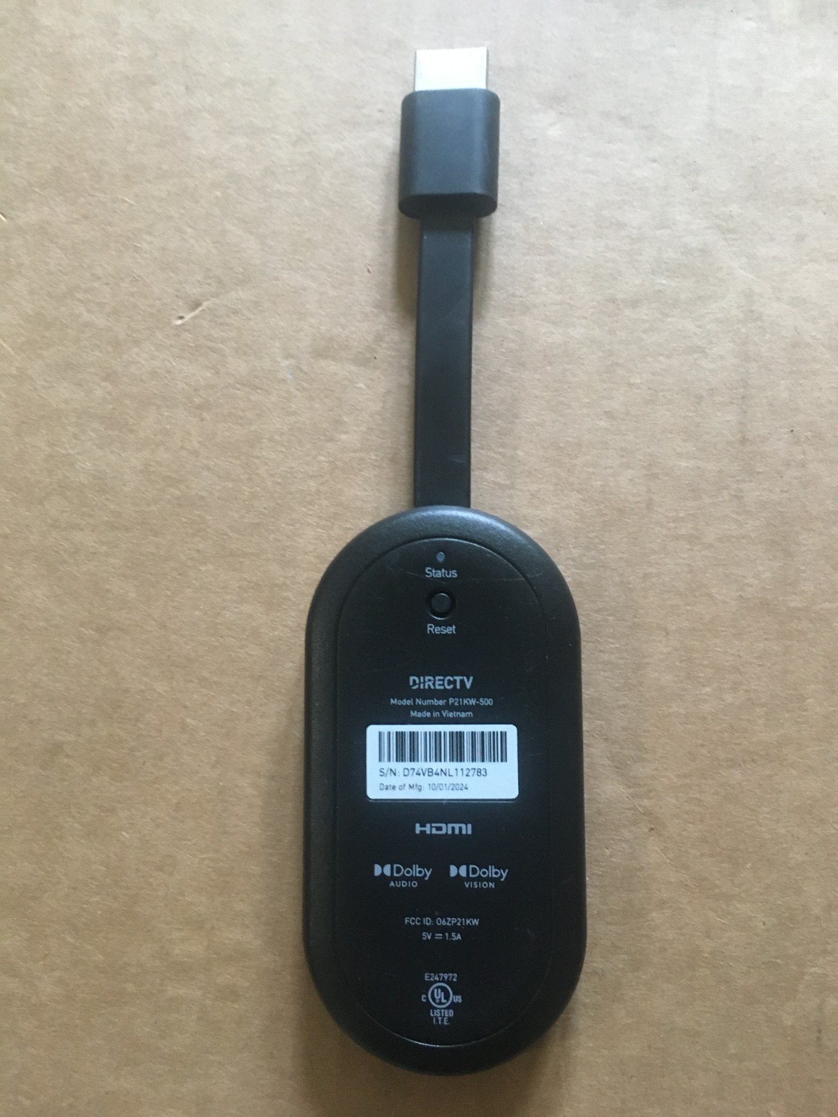 DIRECTV Gemini Air Streaming Device 4K Model P21KW-500