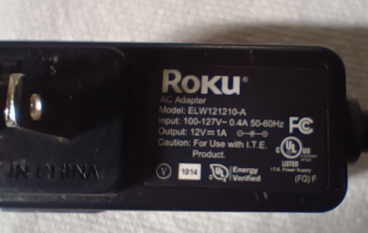 Factory POWER SUPPLY and Remote for Roku 3 and LTE