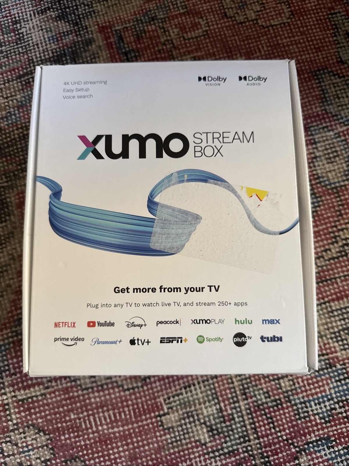 Xumo Stream Box 4K UHD Streaming Device (Version 1.1, SCXI11BEI) Brand New