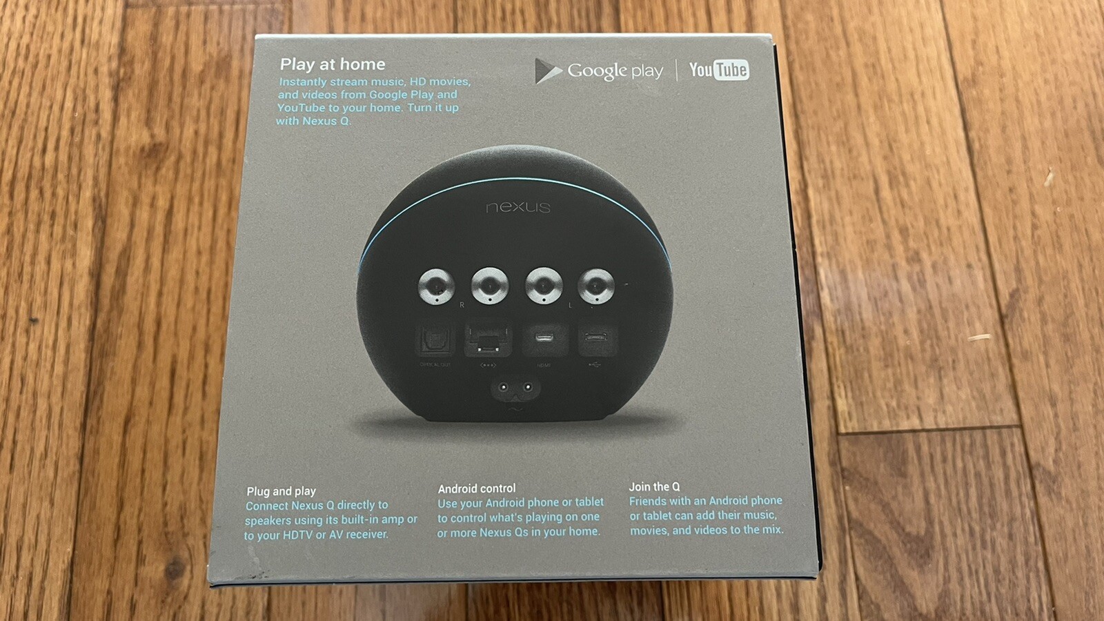 **New**Sealed** Google Nexus Q streaming digital media player, !Google History!