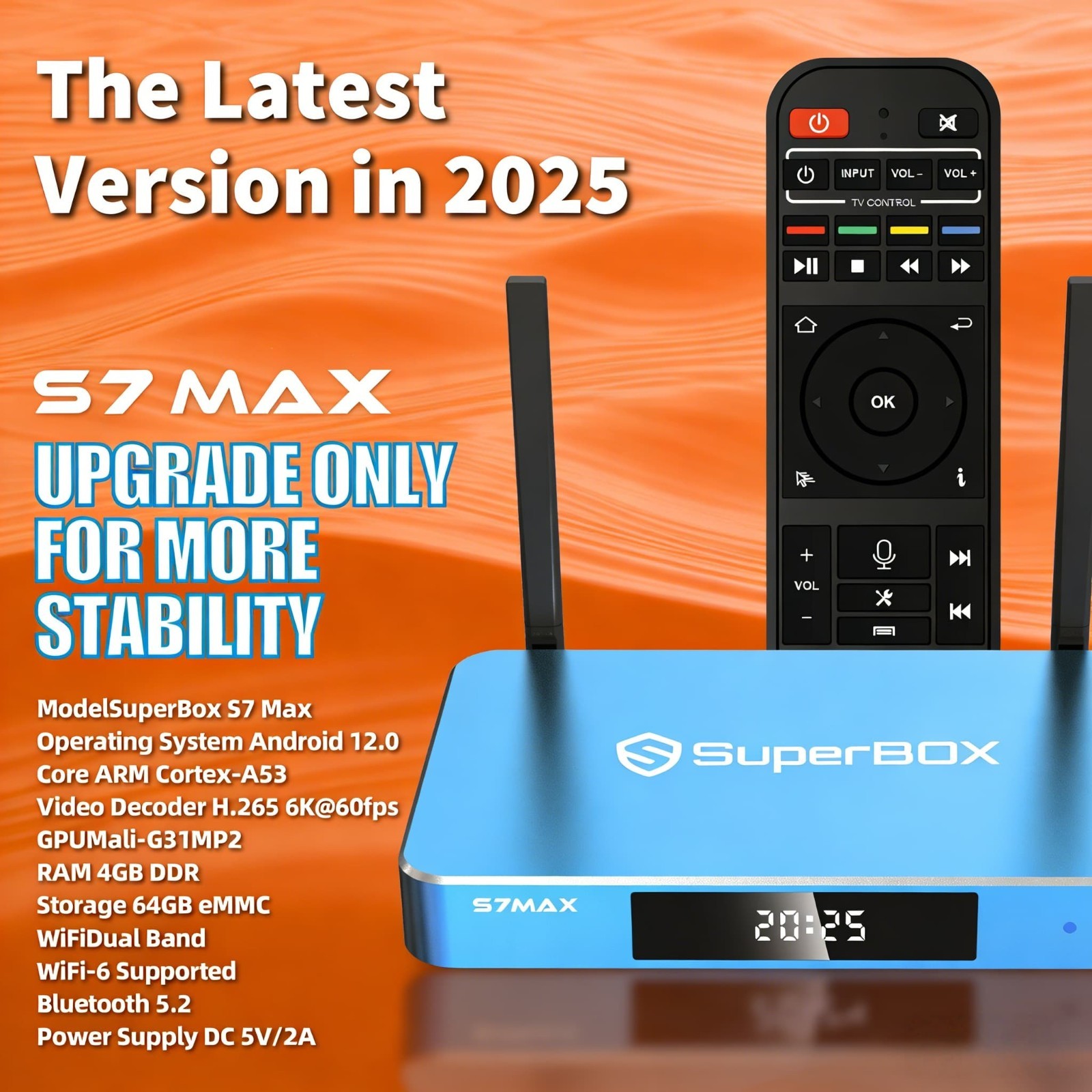 SuperBox S7 Max 64GB 6K Ultra HD Android TV Box – Authorized Distributor – Same