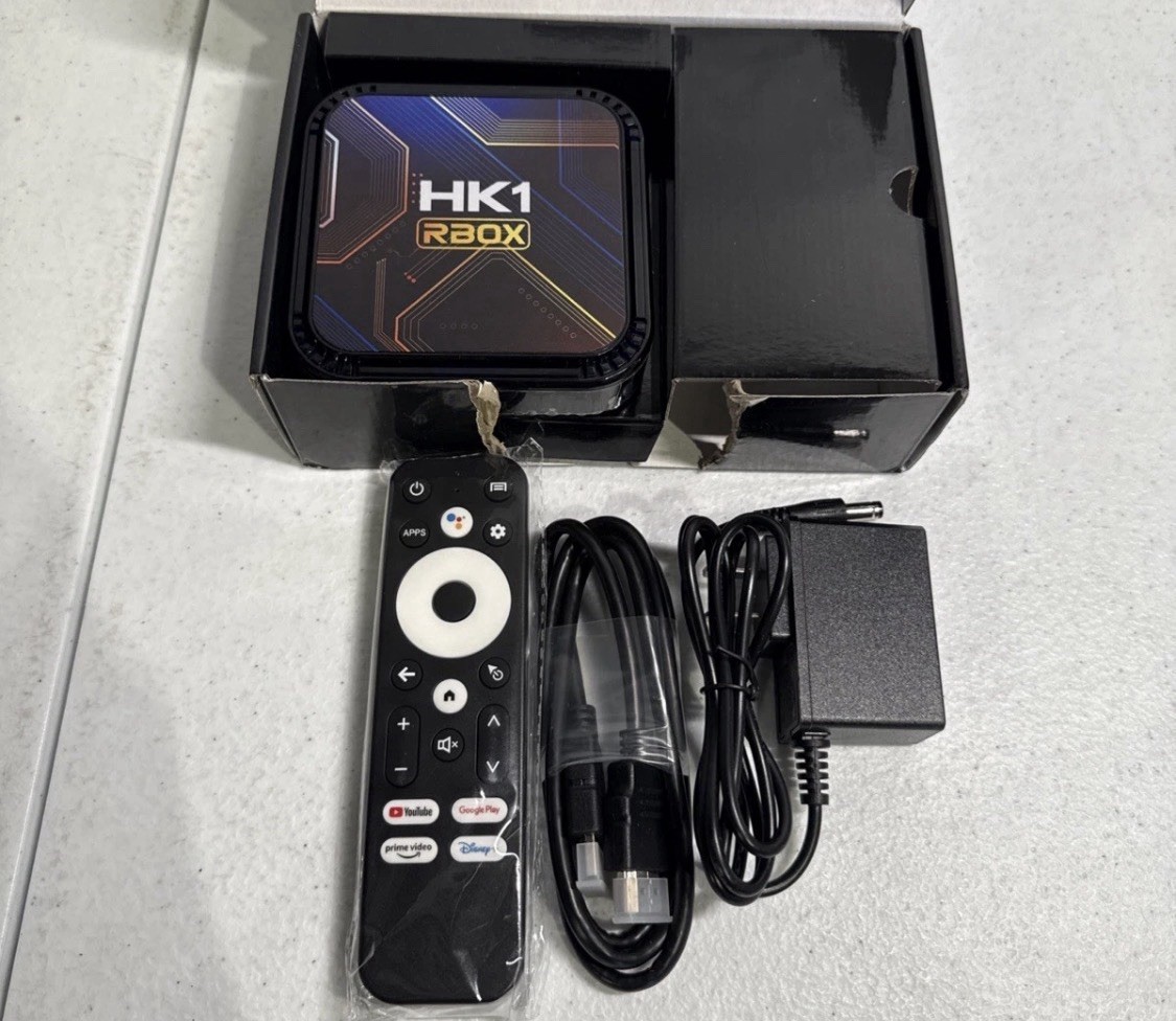 HK1 RBOX Media Streamer Box Wi-Fi 64GB HK3528 Processor Black Brand New