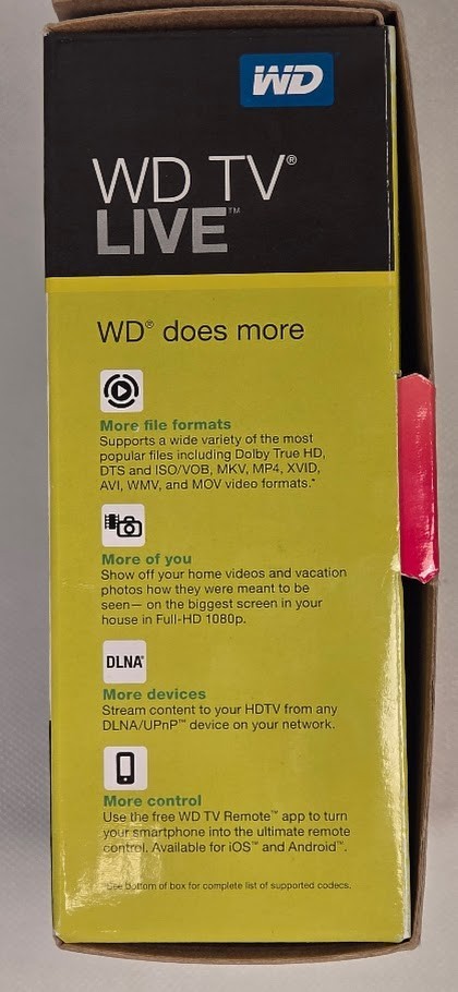 Western Digital (WD) TV Live Streaming Media Player in Box (SD2)