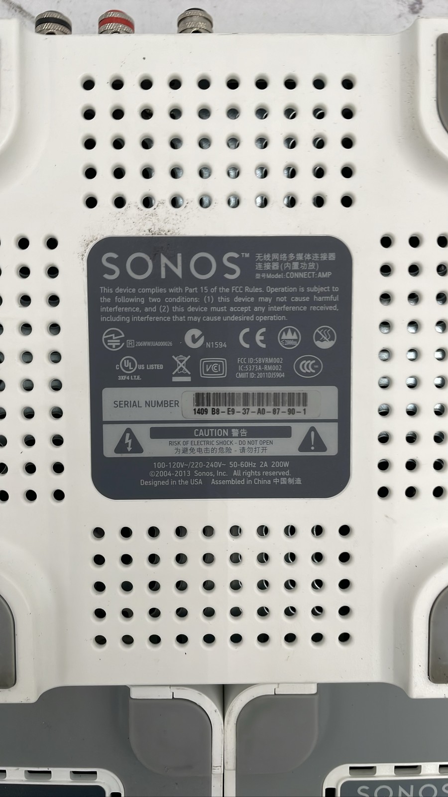 Sonos ZonePlayer ZP100 ZP120 Connect Amp Wireless Streaming Amplifier Lot of 5