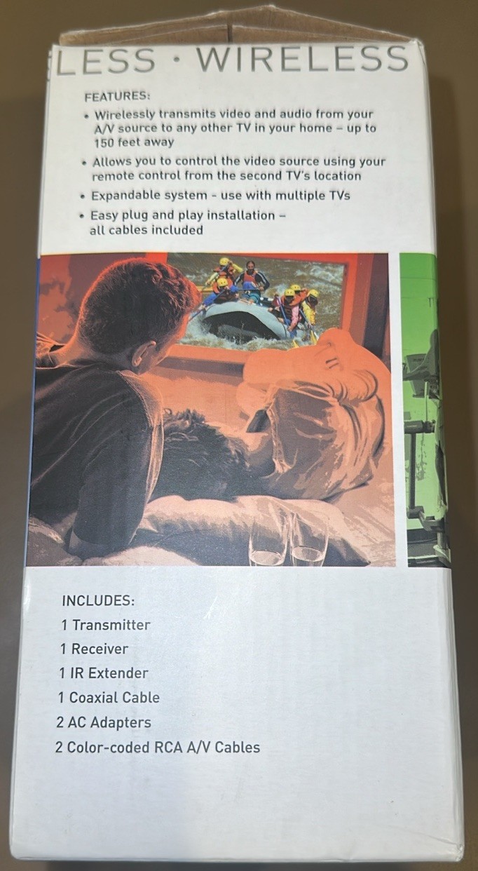 Terk Technologies Wireless TV Video & Audio From An A/V Source To Any TV In Home