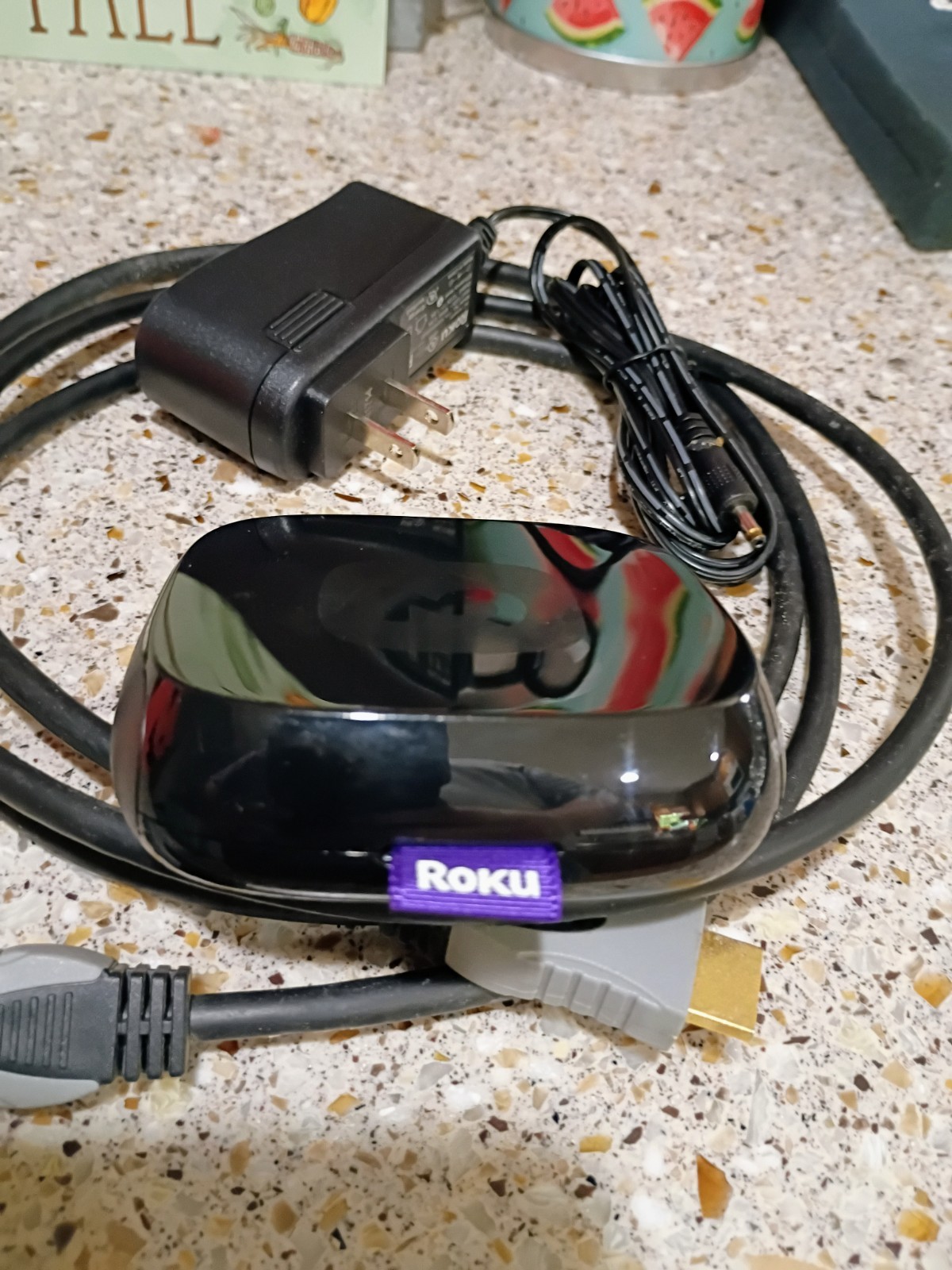 Roku 3 Media Streamer 4200X 3rd Generation, Black with Power Cord No Remote
