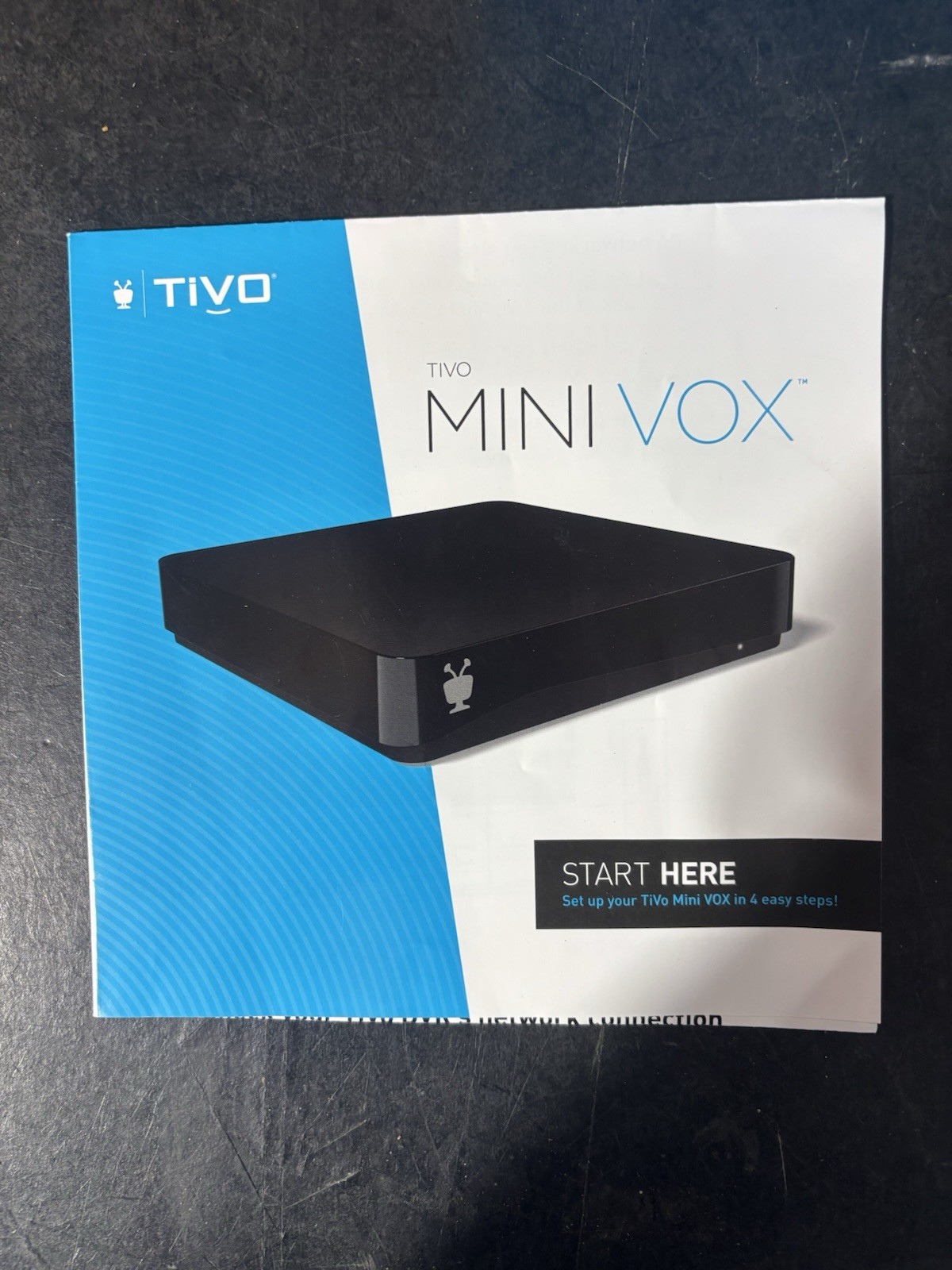 TiVo Mini Box 4K UHD STREAMING MEDIA PLAYER W/(2) Voice Remotes. No HDMI CABLE