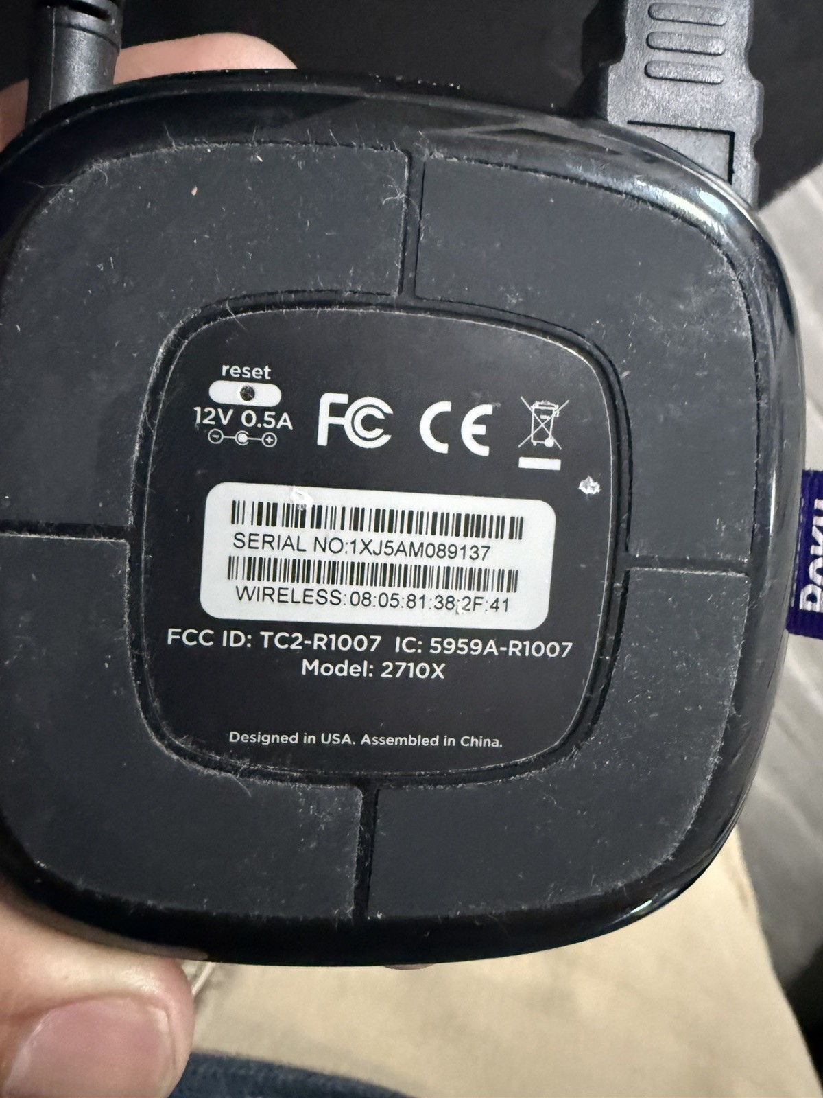 Roku 1 (3rd Generation) Media Streamer 2710X – Black