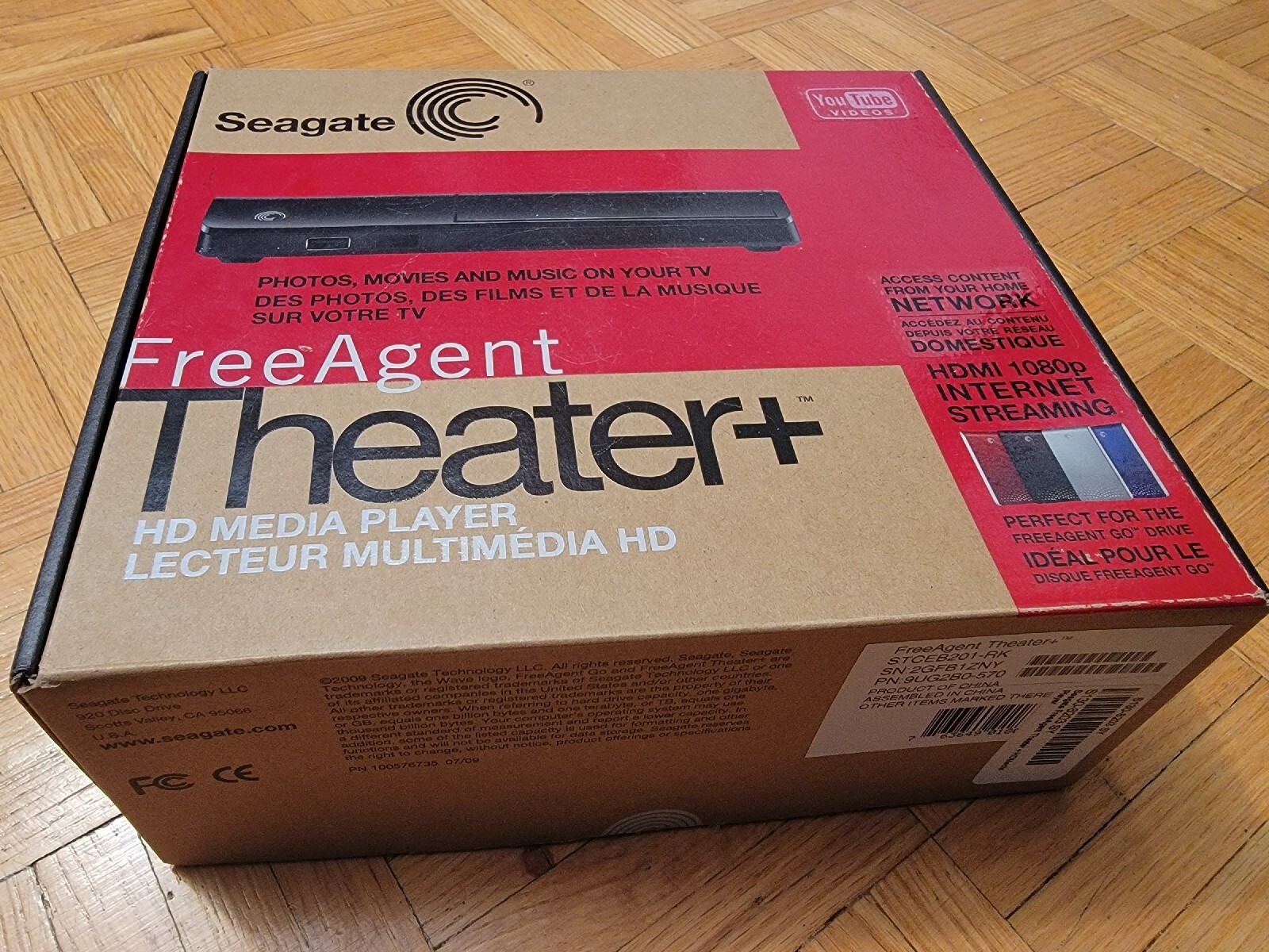 Seagate FreeAgent Theater+ USB 2.0 / Ethernet HD Media Player STCEB201-RK