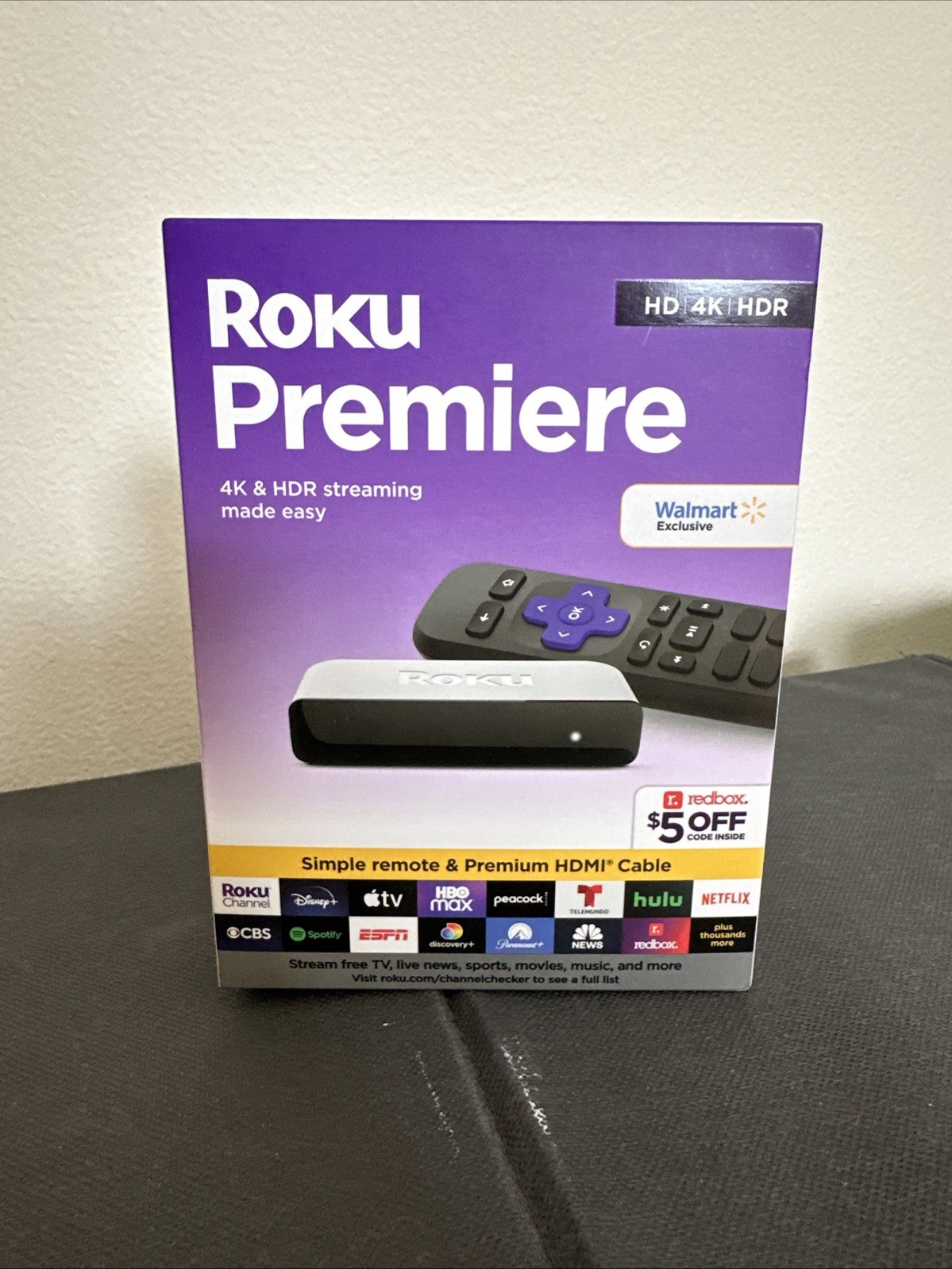 Roku Premiere 4K HDR Streaming Media Player