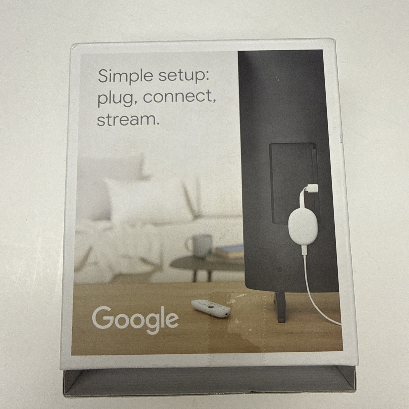 Google Chromecast with Google TV HD, Bluetooth, Wi-Fi, HDMI, HDR, 1080p, White