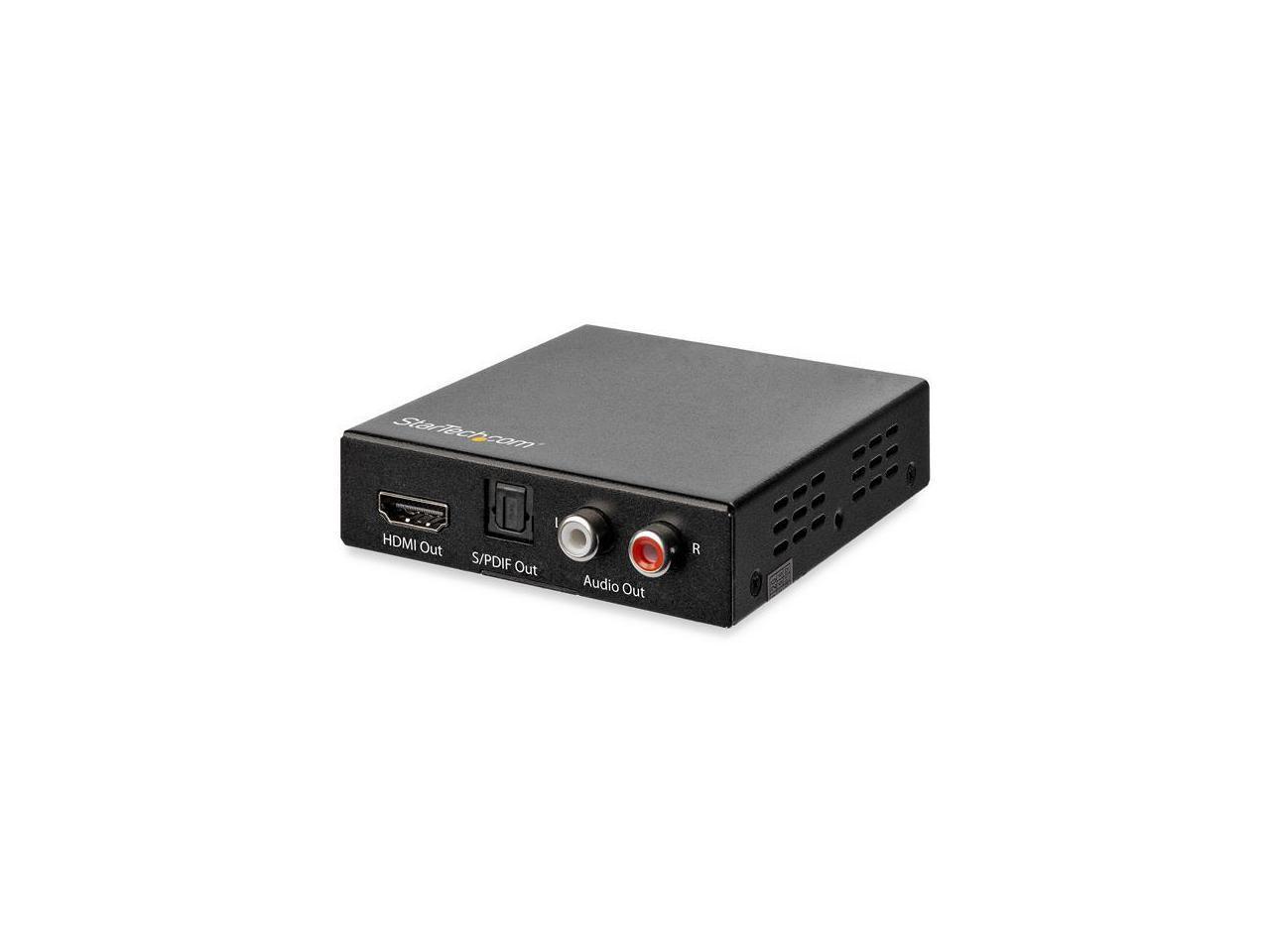 StarTech.com 4K HDMI Audio Extractor with 40K 60Hz Support – HDMI Audio De-embed