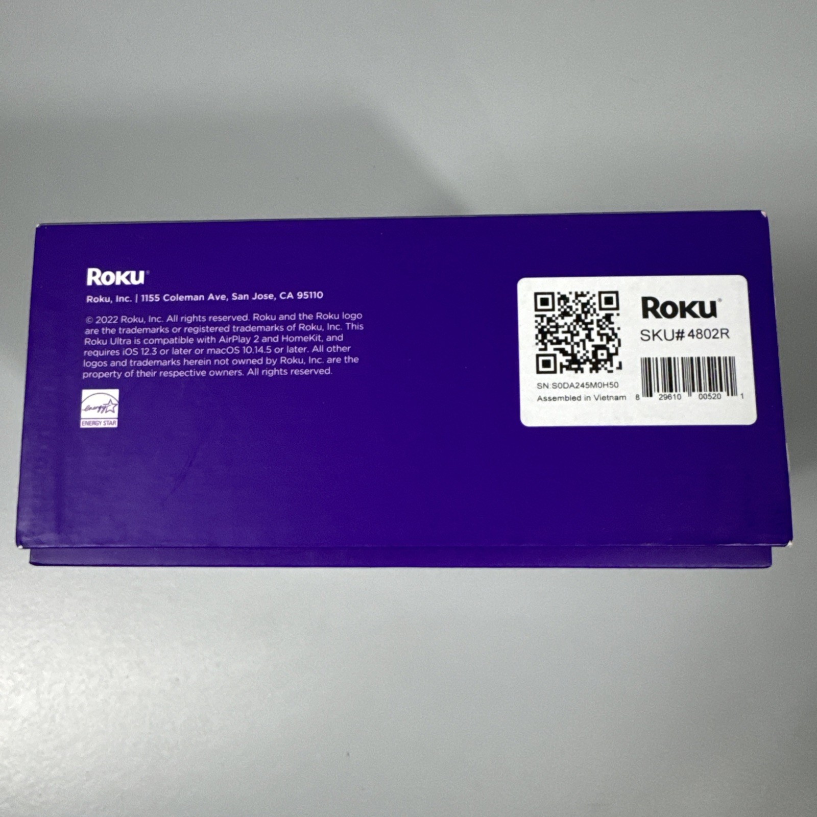 Roku Ultra 4K UHD Streaming Media Player with Voice Remote Pro Rechargeable