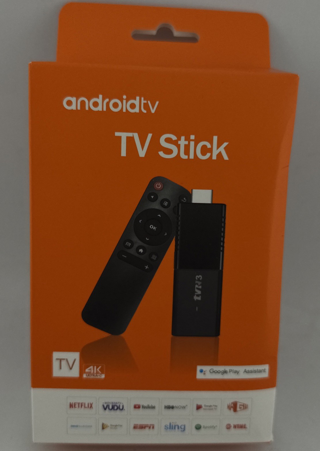 TVR3 Andriod TV Stick 8GB+128 Media Player Smart 4K TV Stick, HD2.0, Wifi