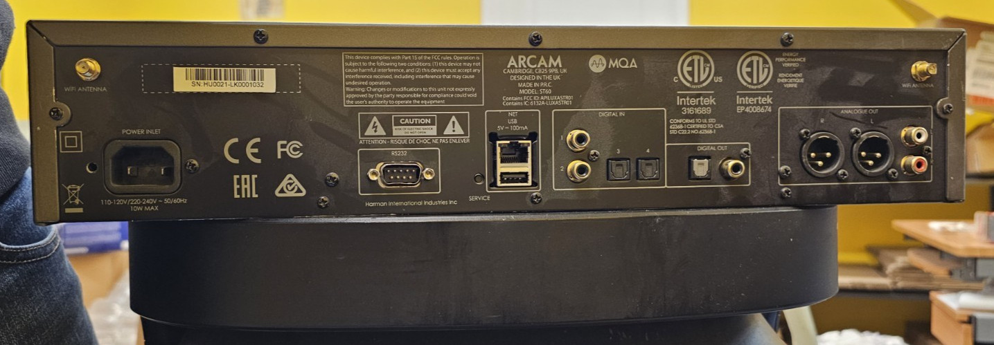Arcam – ST60 Audiophile Networked Audio Streamer – Gray – Used