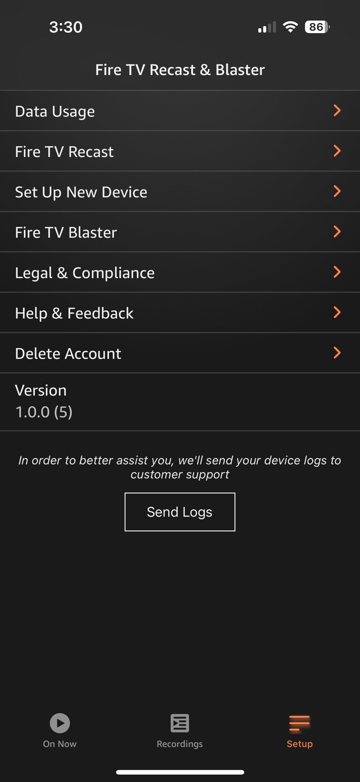 Amazon Fire TV Recast 1 TB Model QX91KA 4 Tuner Over-the-Air DVR TESTED WORKING