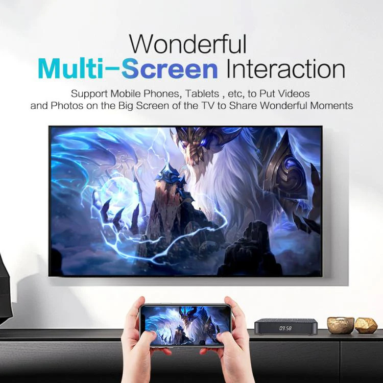 Tanix TX7 8K UHD Android 14 Smart TV Box with Remote Control, Allwinner H728 Oc