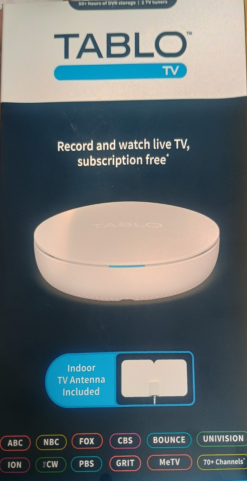 Tablo TV Media Streamer Box Wi-Fi Ethernet Multi-Screen Cable Integration