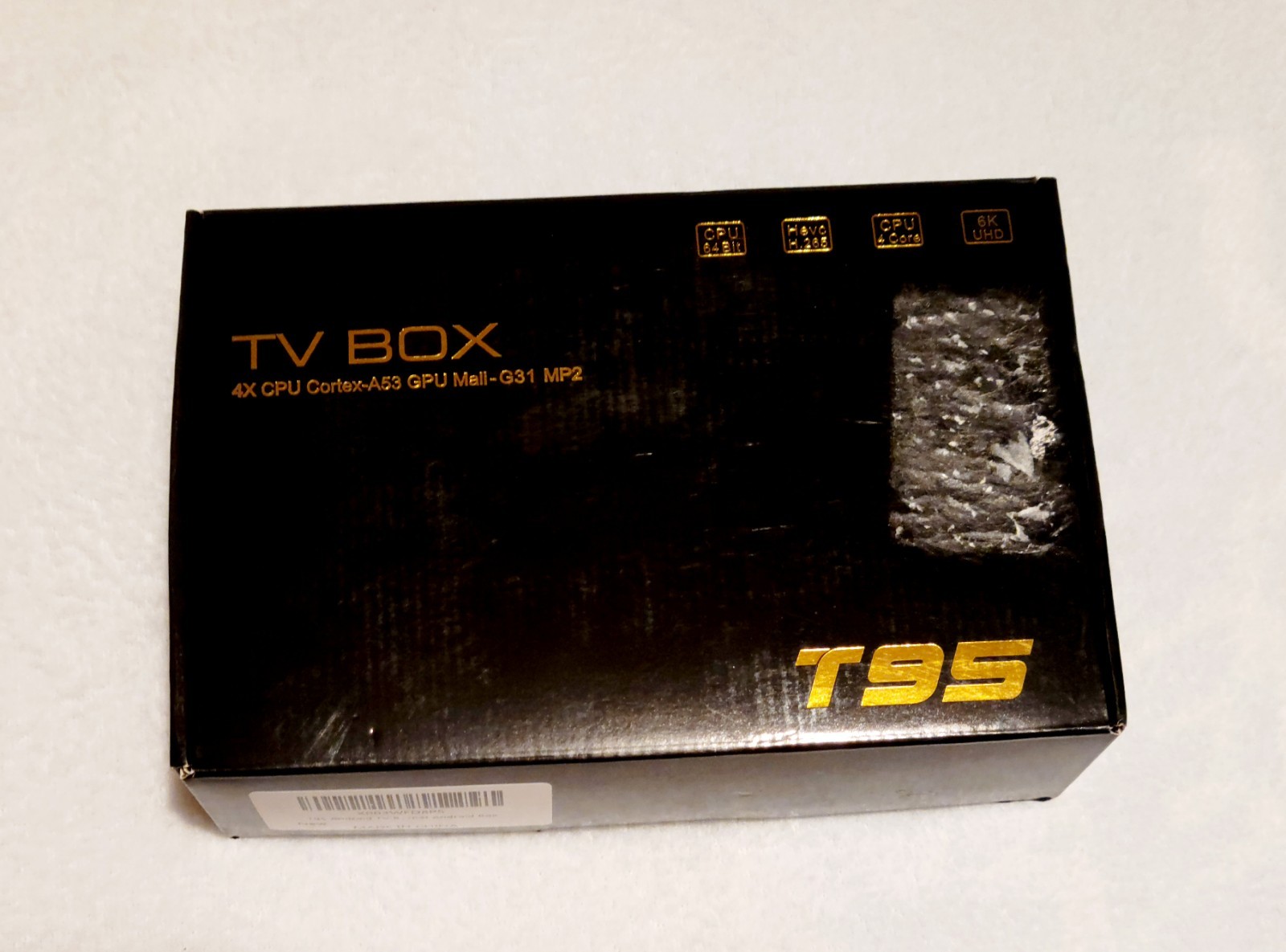 T95 TV Box 4x CPU Cortex-A53 GPU Mali-G31 MP2