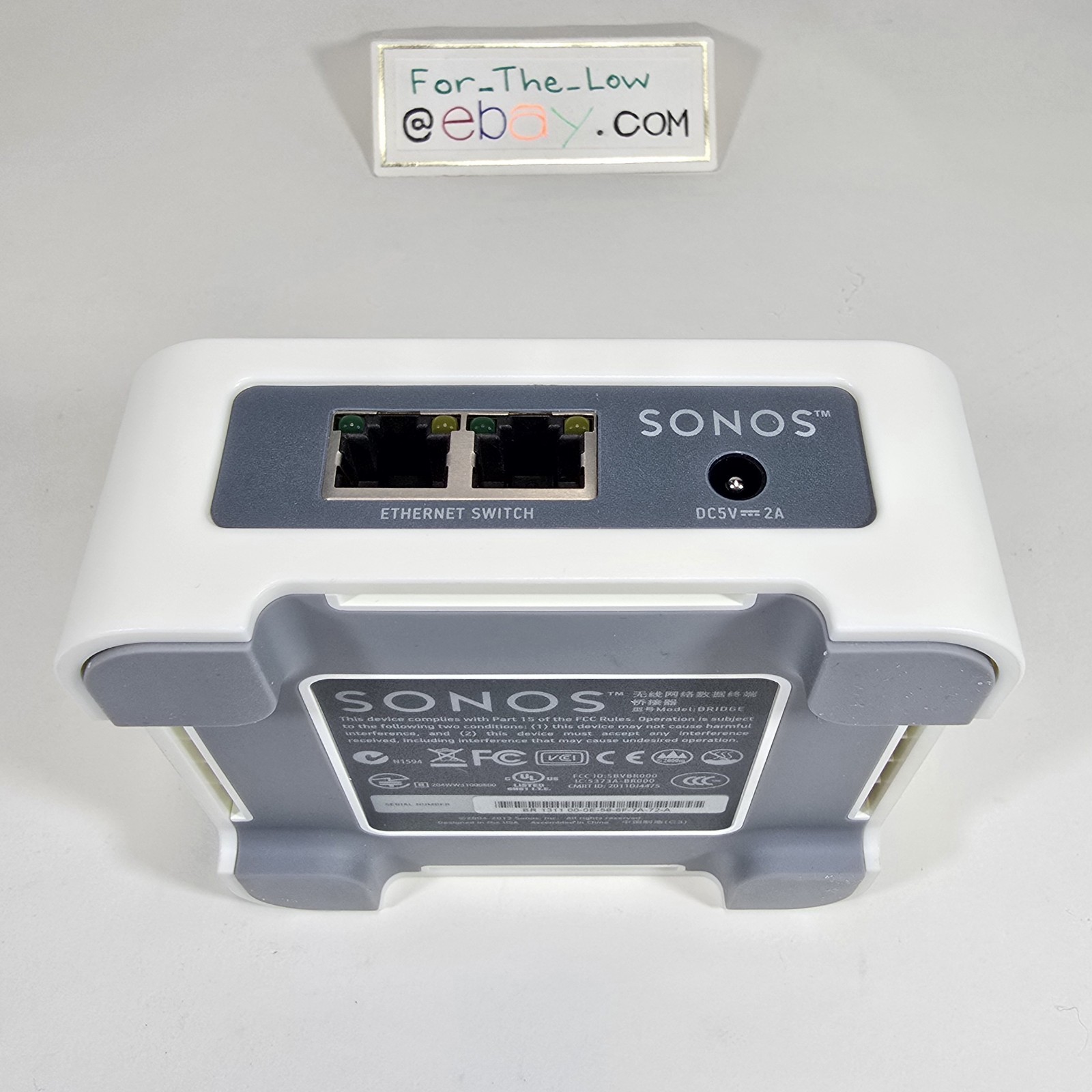Sonos BRIDGE ‘Wireless Network Adapter’ wirh OEM Power Cord – TESTED & WORKS 💯%